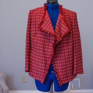 Red Plaid Blazer